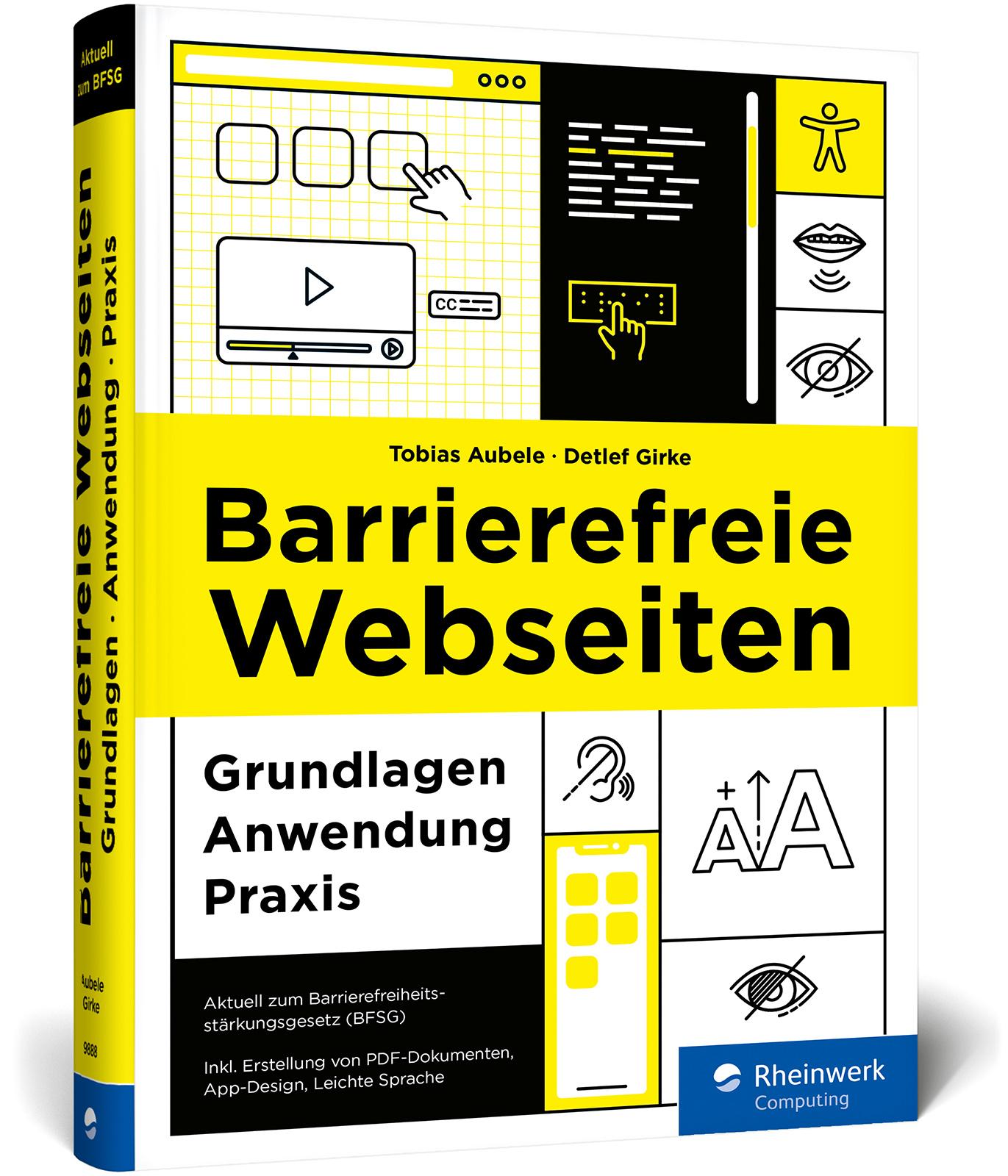 Vorderes Coverbild Barrierefreie Webseiten