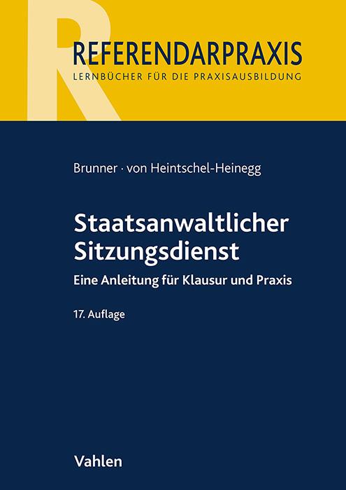 Vorderes Coverbild Staatsanwaltlicher Sitzungsdienst
