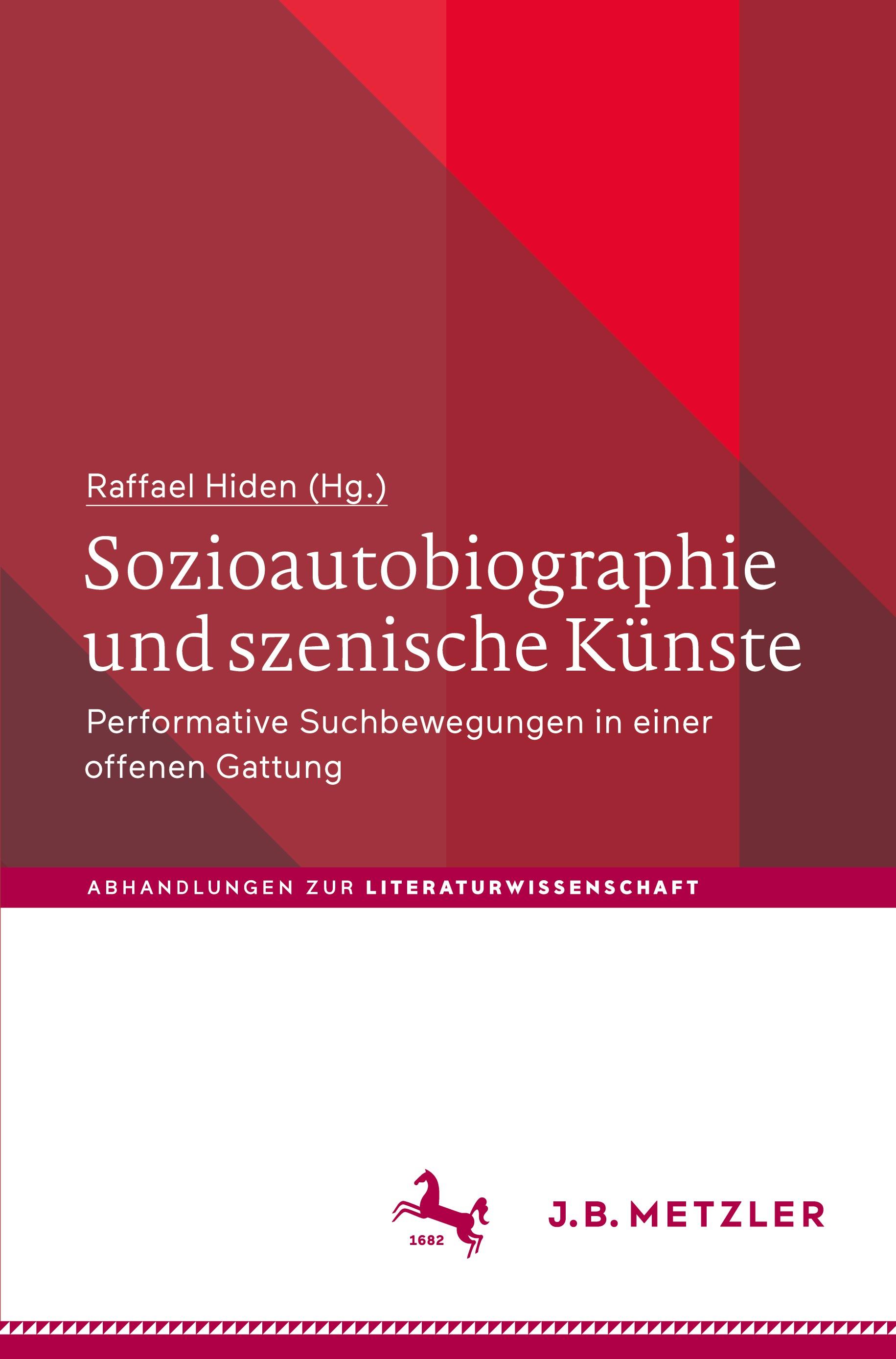 Vorderes Coverbild Sozioautobiographie und szenische Künste