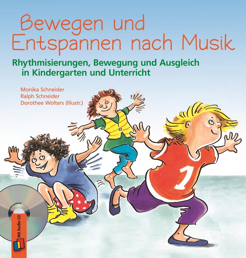 Vorderes Coverbild Bewegen und Entspannen nach Musik. Anleitungsbuch mit CD