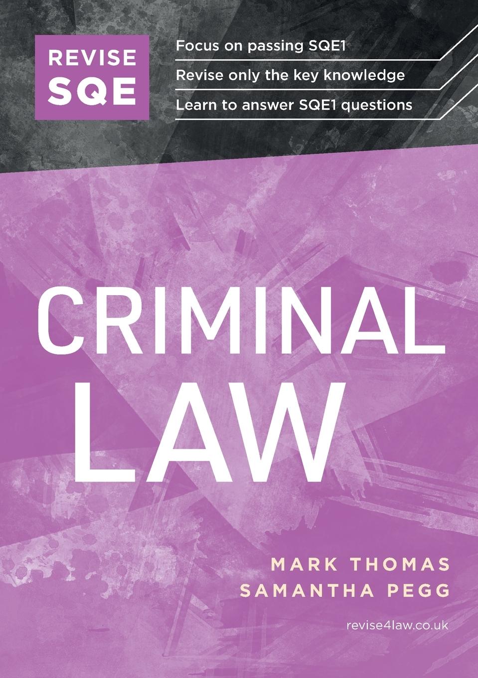 Vorderes Coverbild Revise SQE Criminal Law