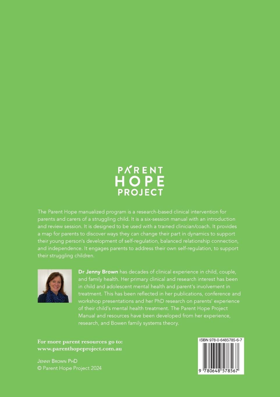 Rückseitencover Parent Hope Project