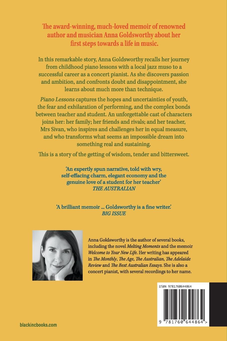 Rückseitencover Piano Lessons