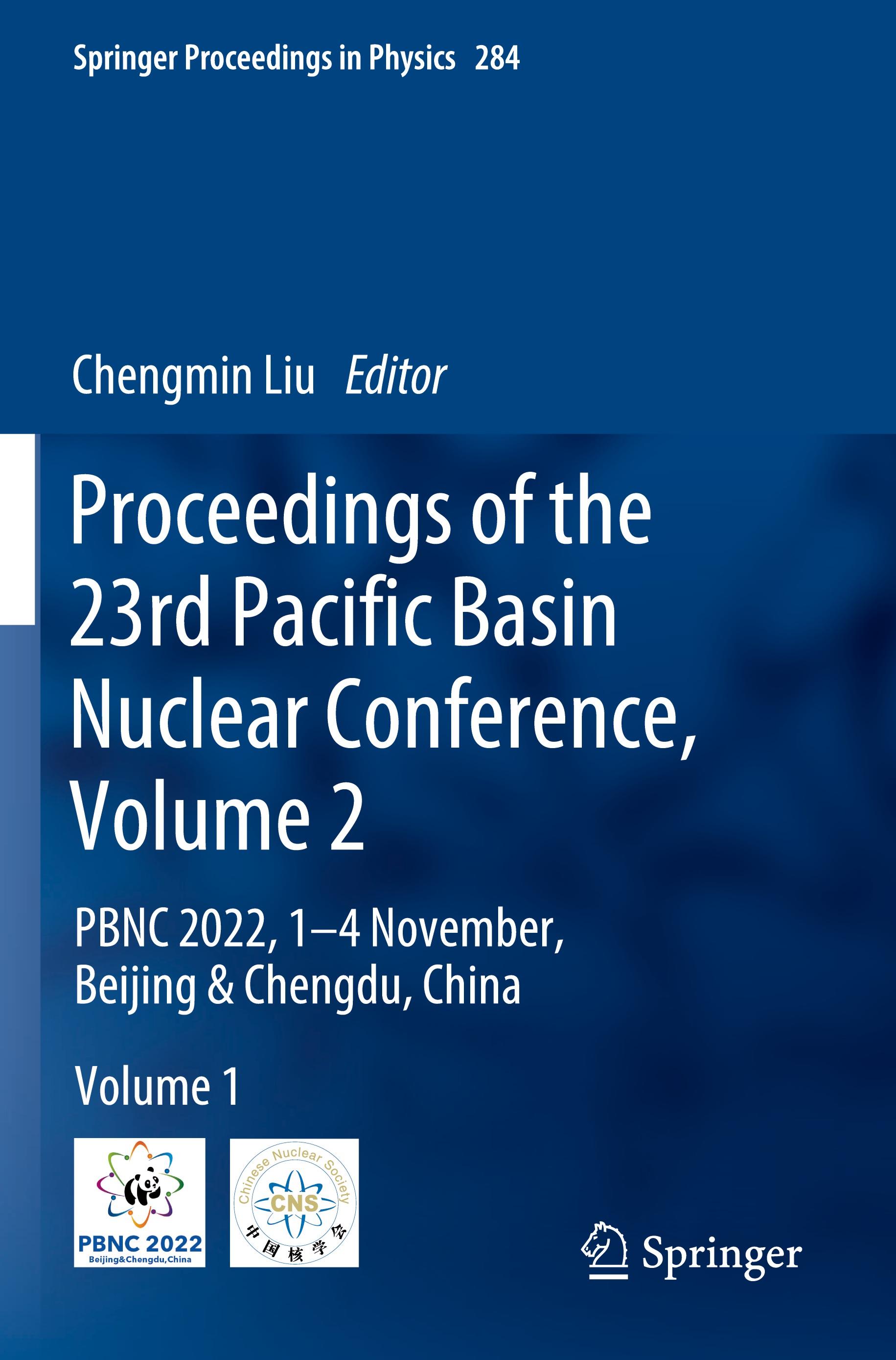 Vorderes Coverbild Proceedings of the 23rd Pacific Basin Nuclear Conference, Volume 2