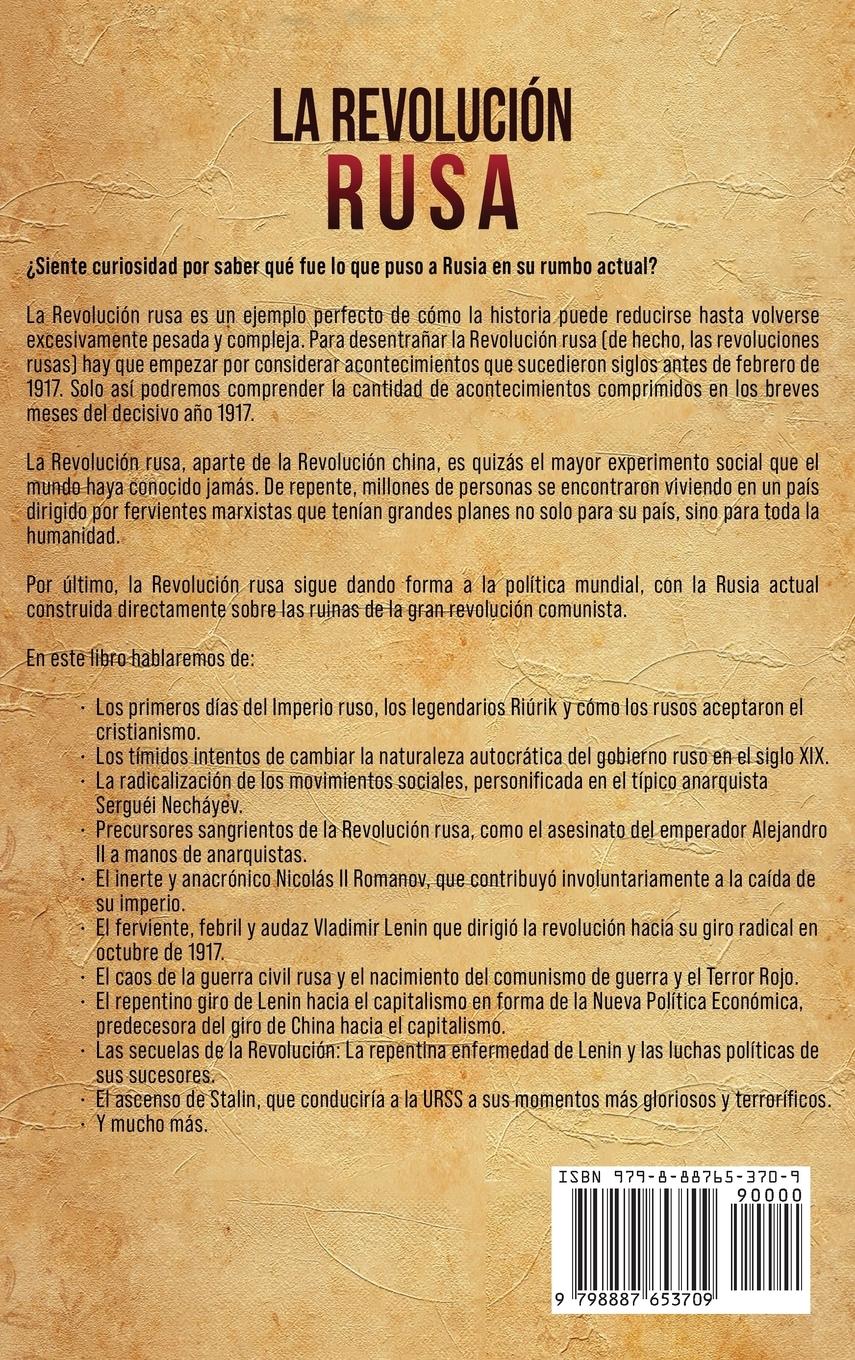 Rückseitencover La Revolución rusa