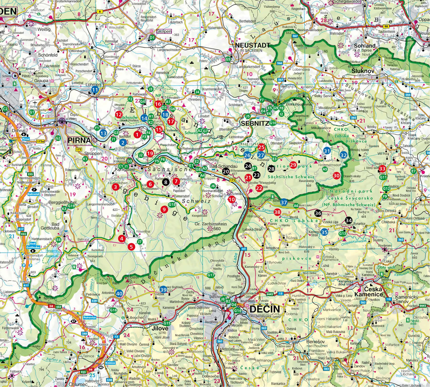 Beispielinhalt (Bild) ErlebnisWandern mit Kindern Elbsandsteingebirge