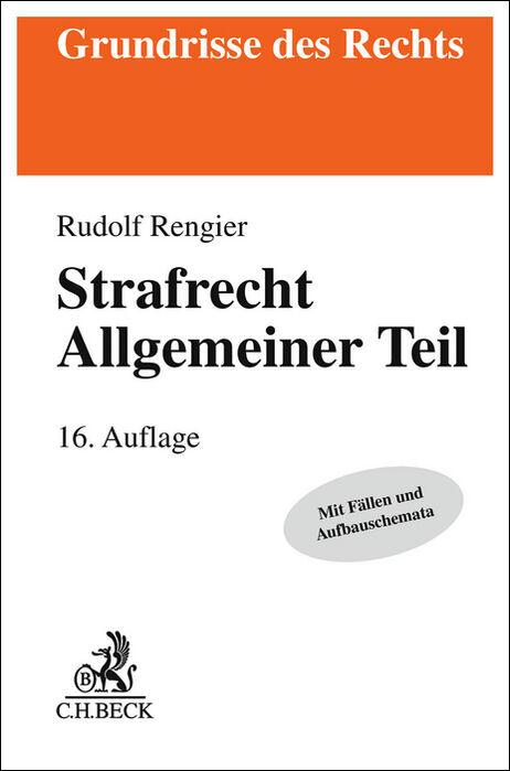 Vorderes Coverbild Strafrecht Allgemeiner Teil. Strafrecht AT