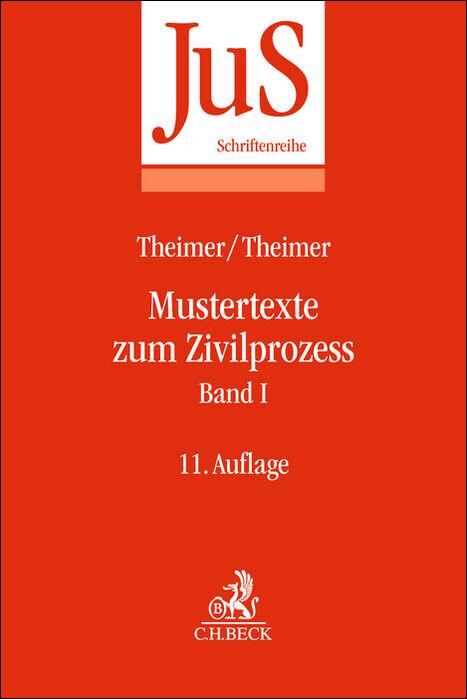 Vorderes Coverbild Mustertexte zum Zivilprozess Band I: Erkenntnisverfahren erster Instanz