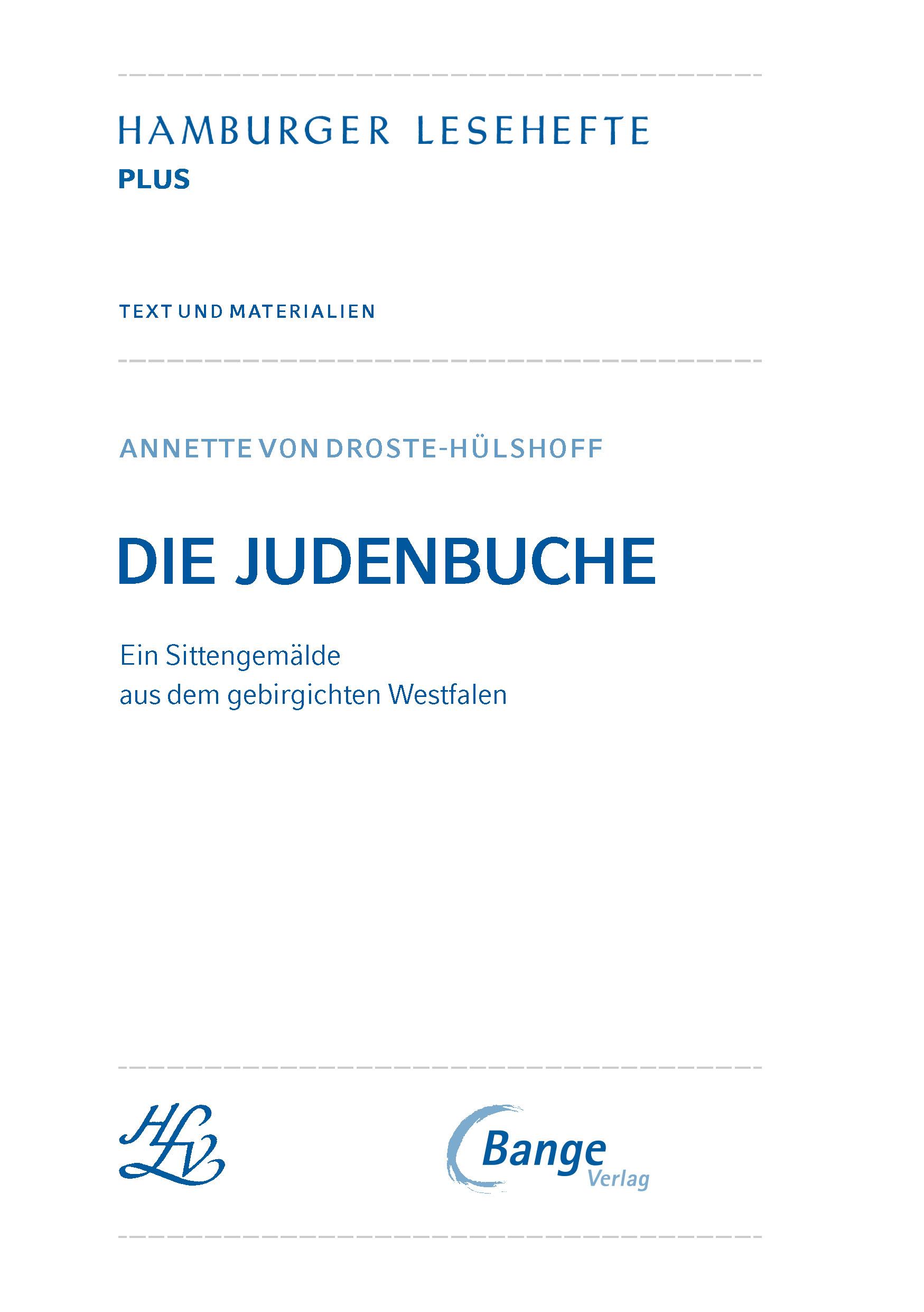 Beispielinhalt (Bild) Die Judenbuche (Textausgabe)