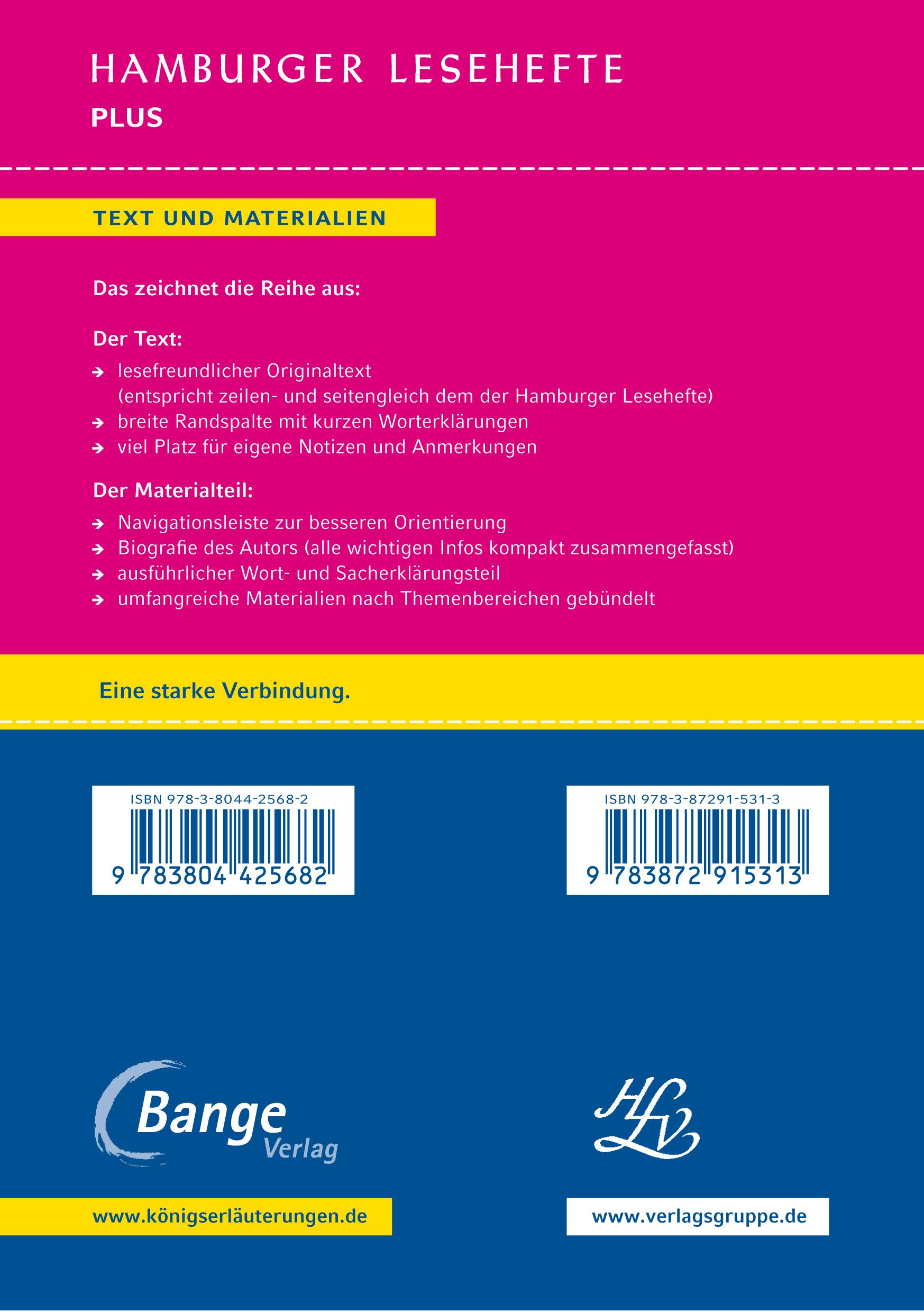 Rückseitencover Die Judenbuche (Textausgabe)