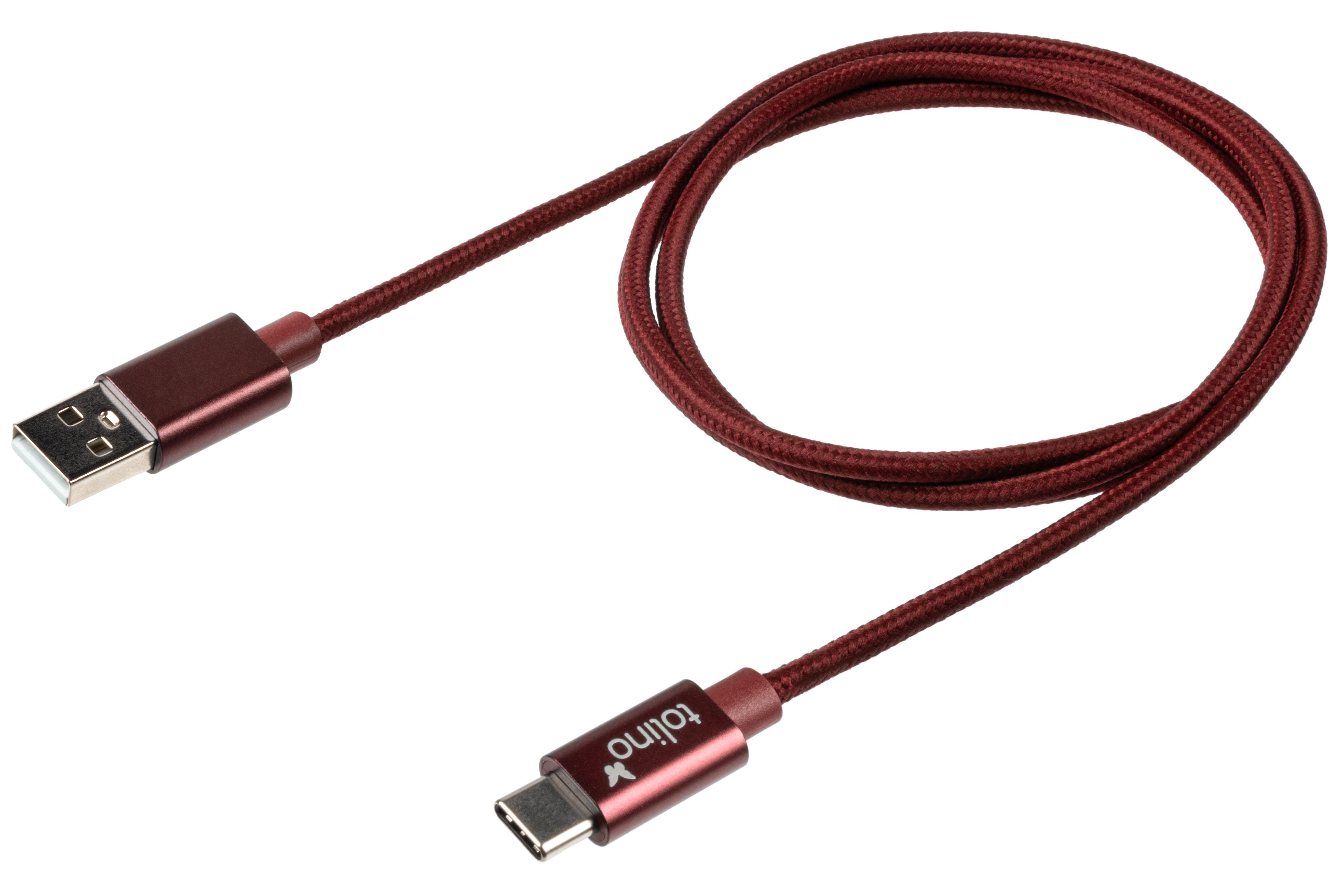 Beispielinhalt (Bild) tolino Zubehör USB-C Kabel Rot