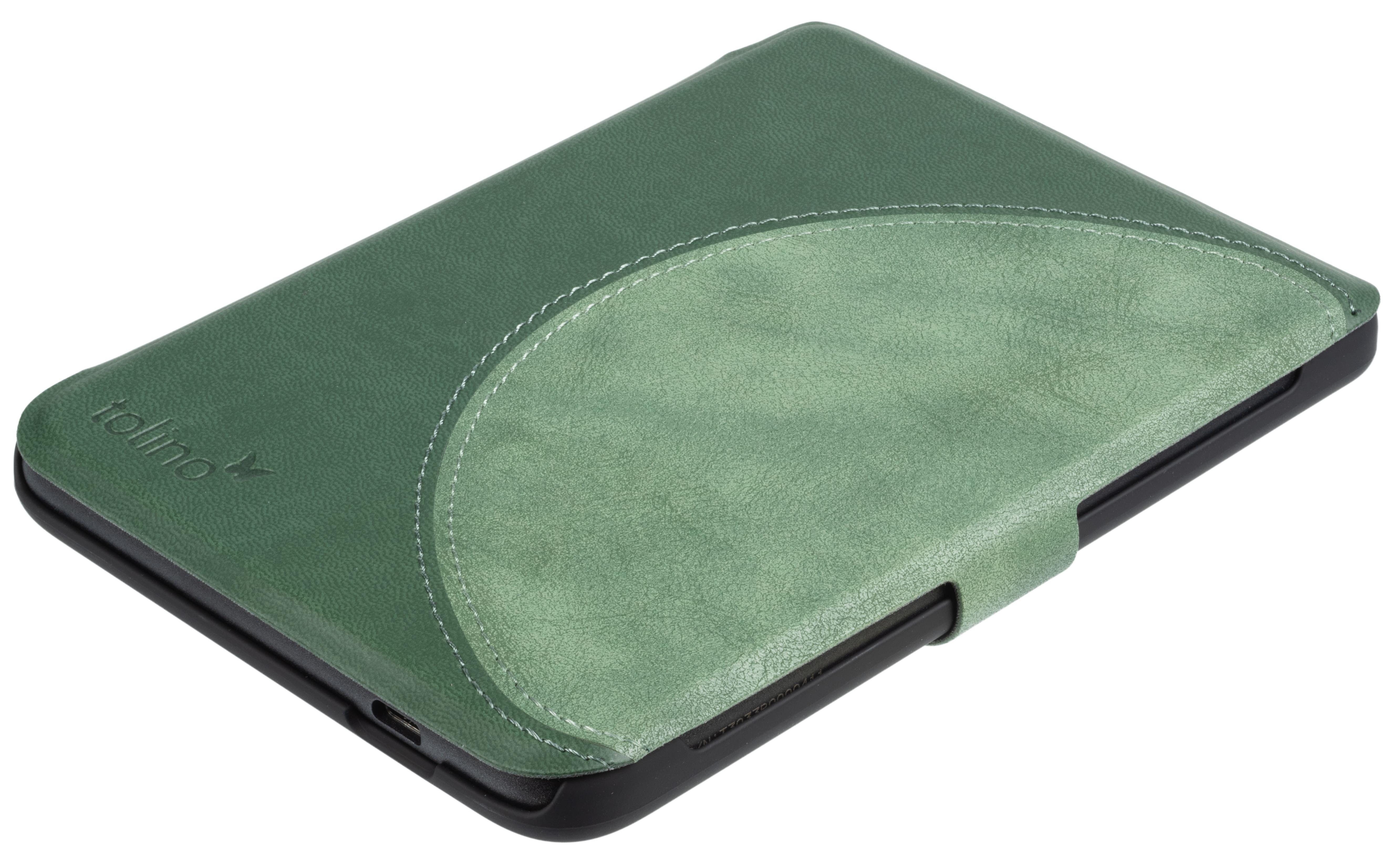 Beispielinhalt (Bild) tolino shine / shine color - Tasche Slim - Green Semicircle
