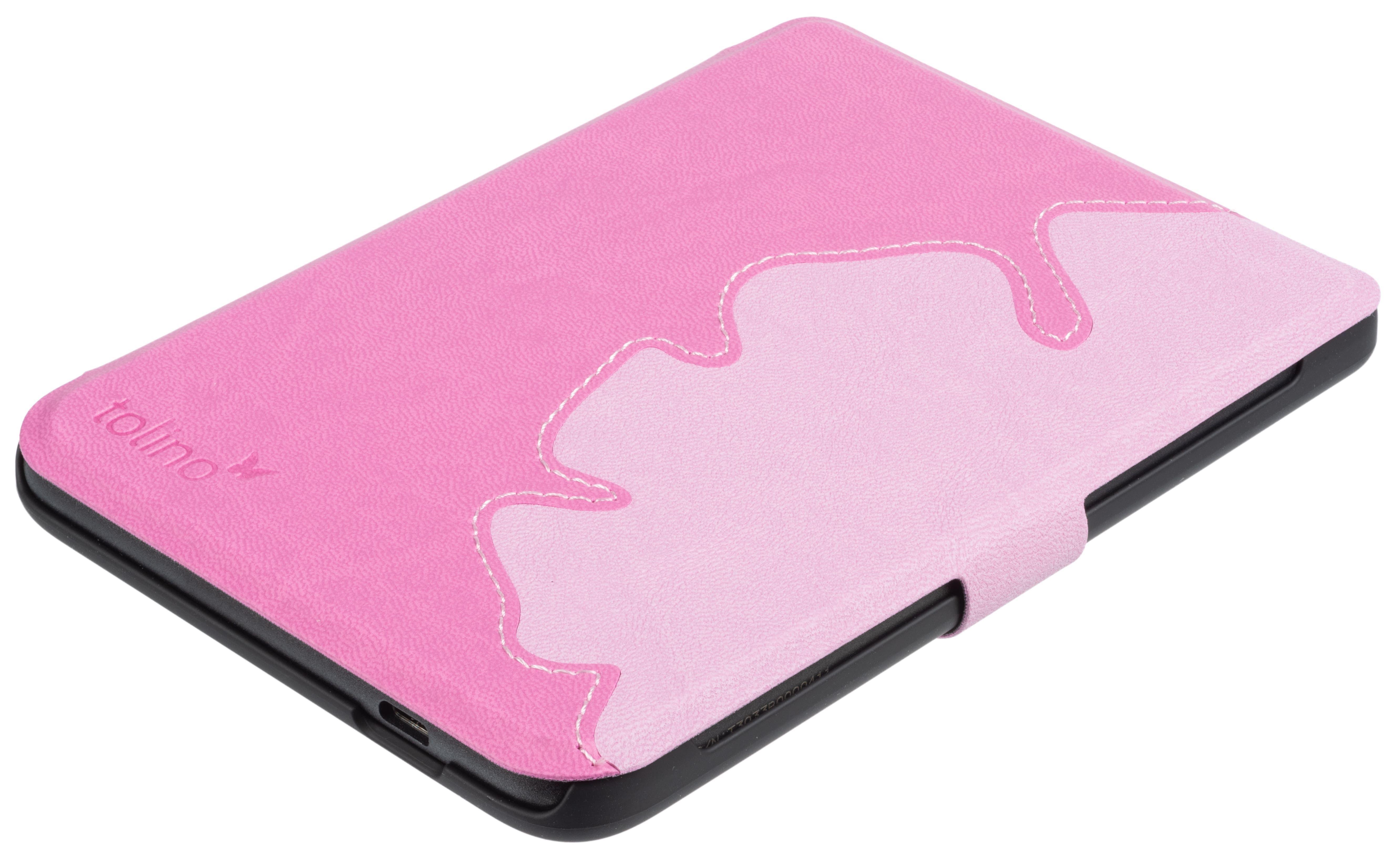 Beispielinhalt (Bild) tolino shine / shine color - Tasche Slim - Flowy Pink