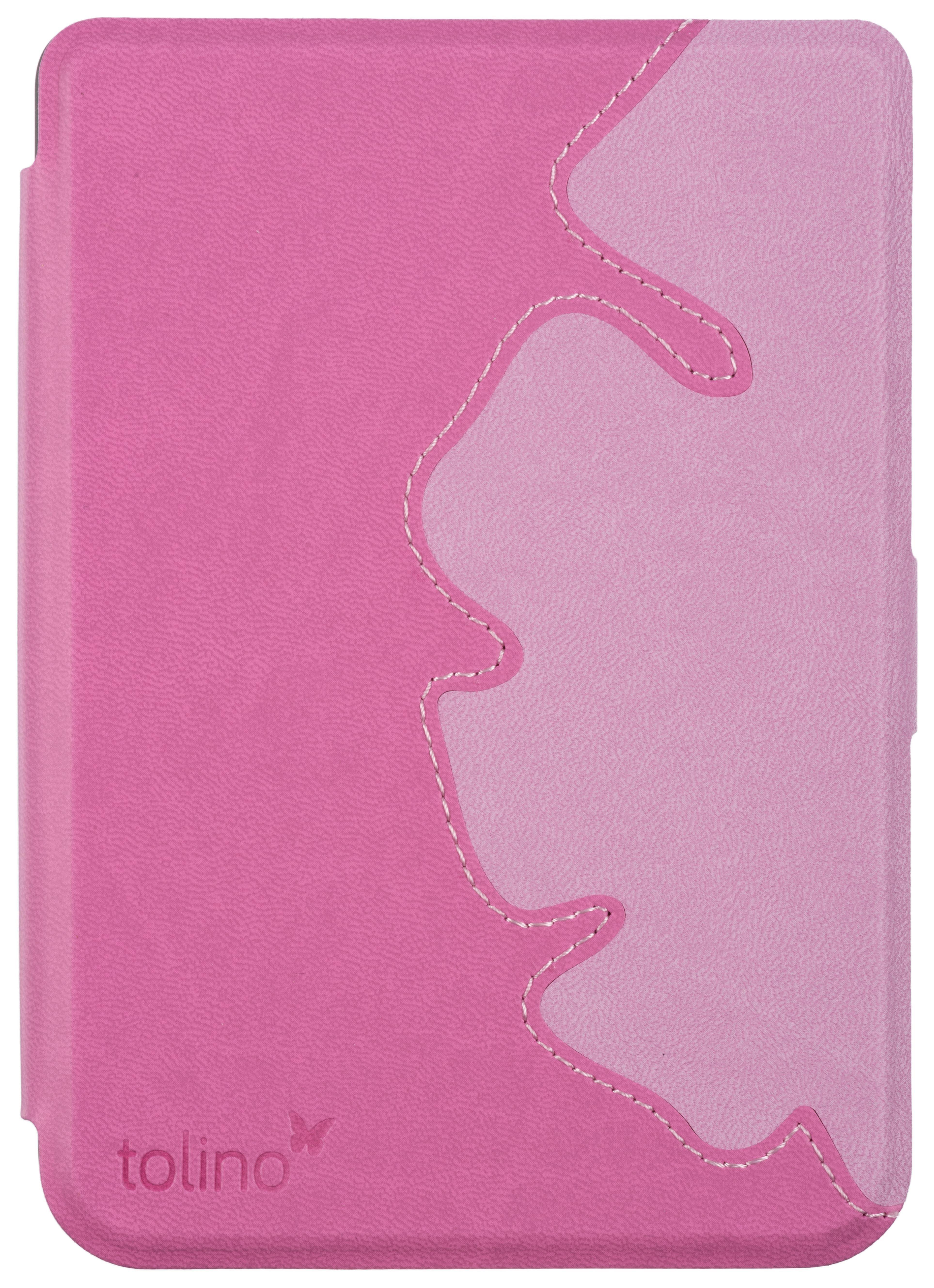 Vorderes Coverbild tolino shine / shine color - Tasche Slim - Flowy Pink