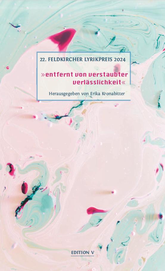 Vorderes Coverbild 22. Feldkircher Lyrikpreis 2024