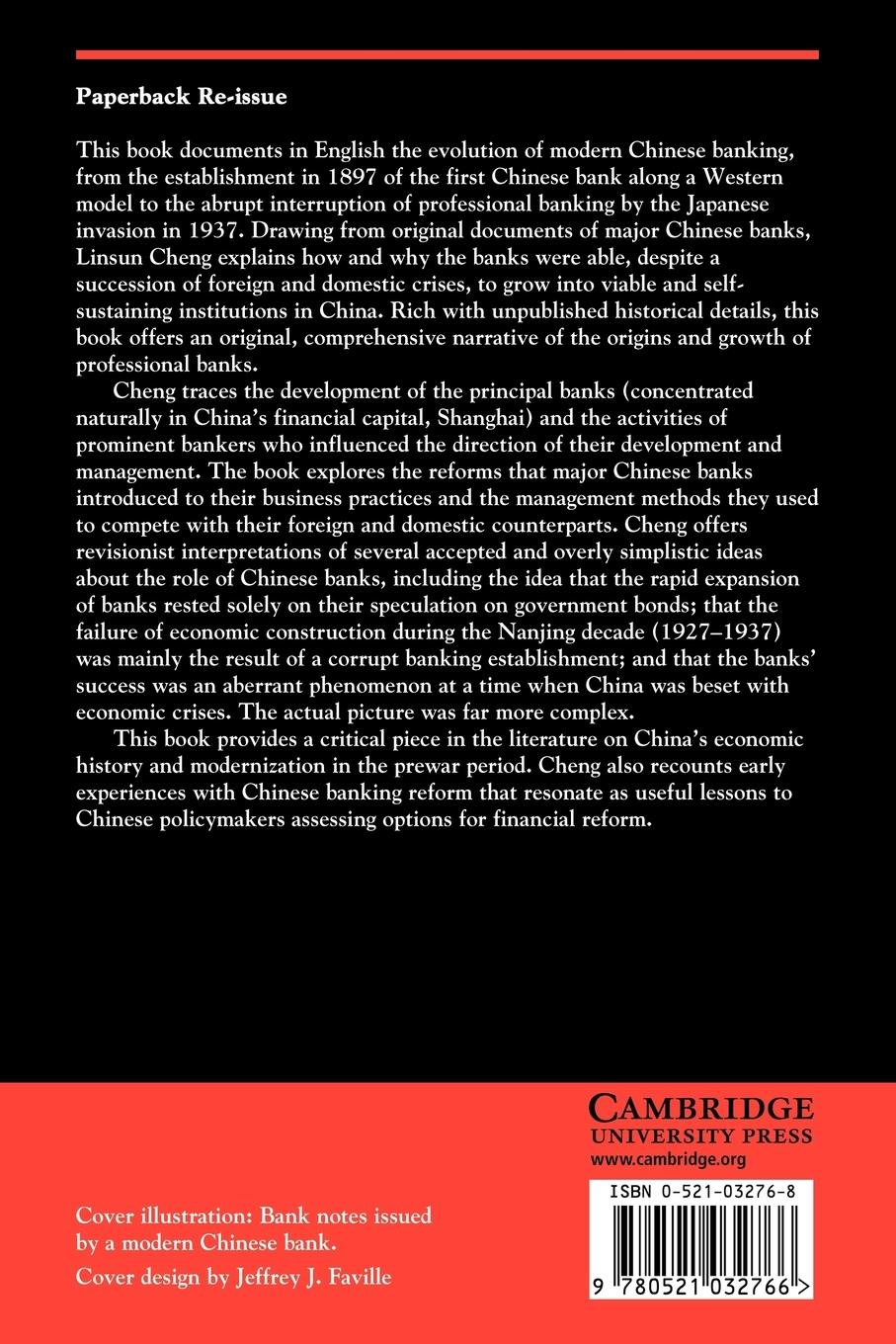 Rückseitencover Banking in Modern China