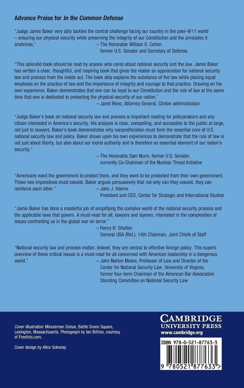 Rückseitencover In the Common Defense