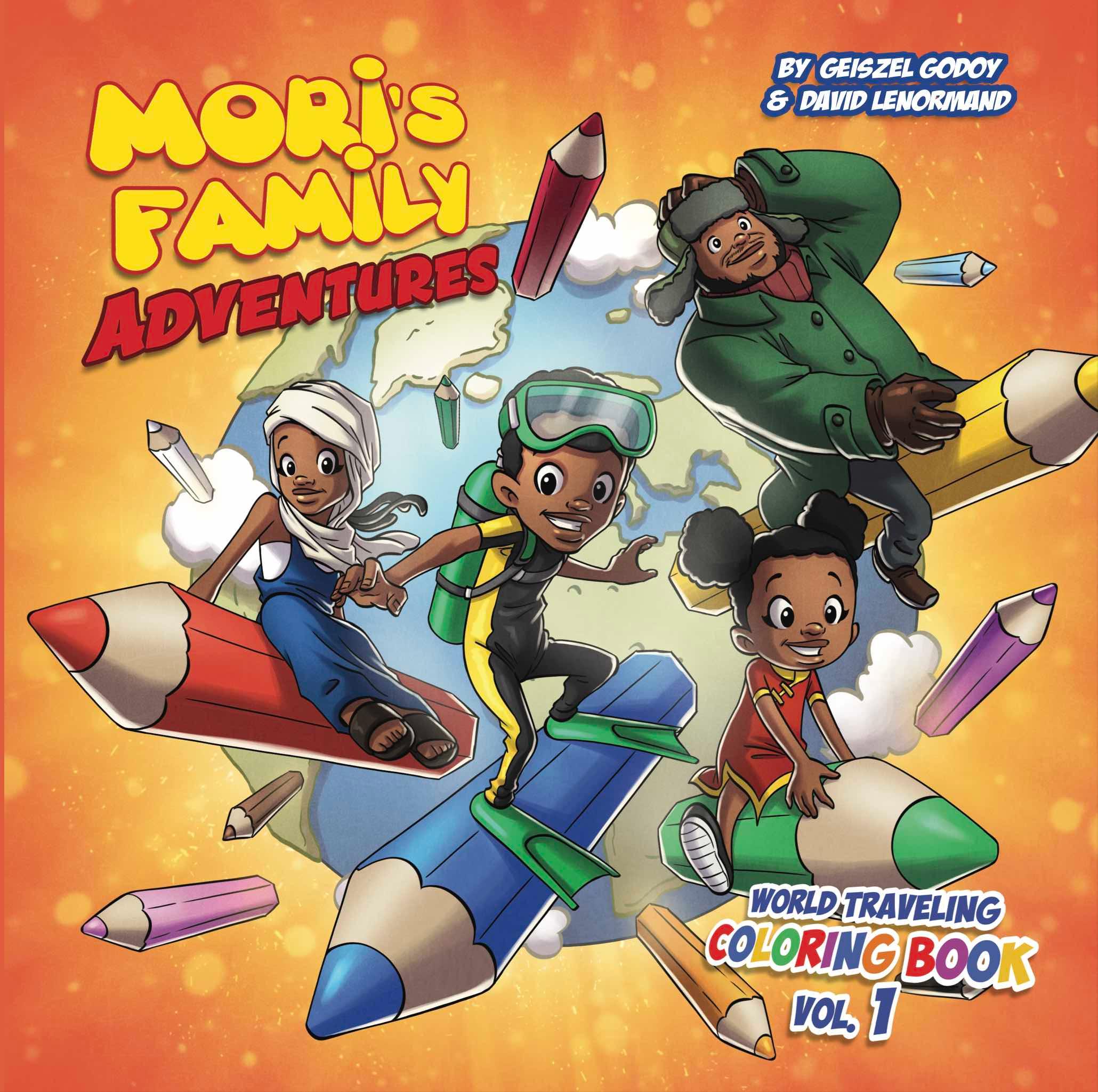 Vorderes Coverbild Mori's Family Adventures World Traveling Coloring Book