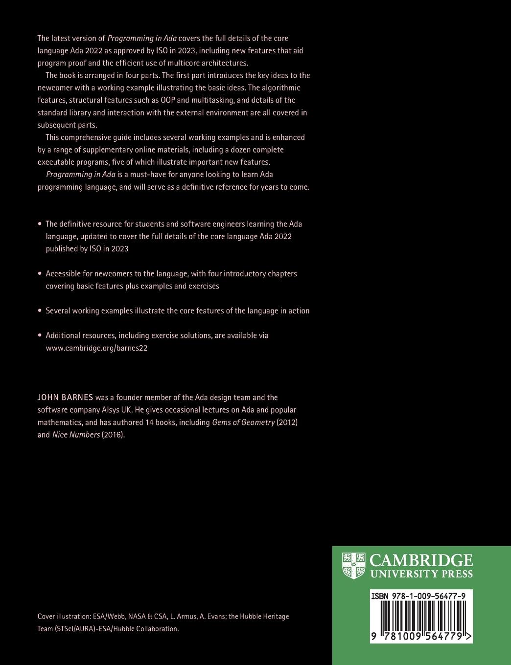 Rückseitencover Programming in Ada 2022