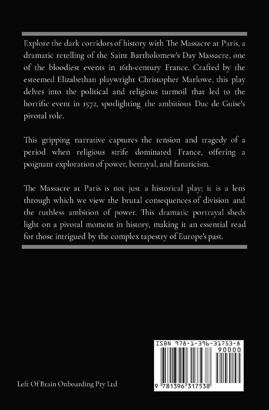 Rückseitencover The Massacre at Paris