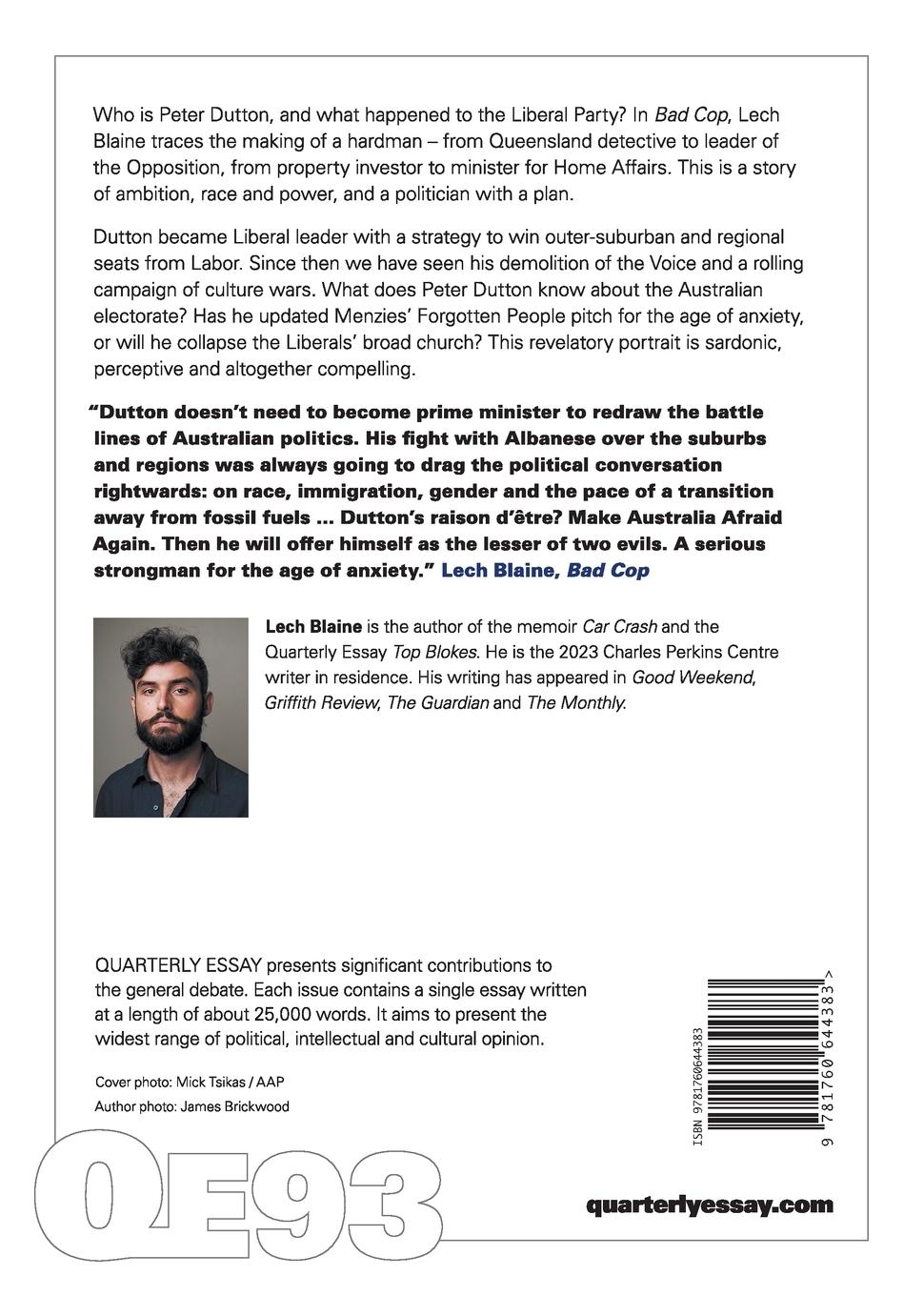 Rückseitencover Bad Cop