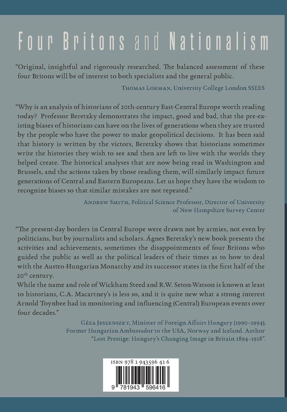 Rückseitencover Four Britons and Nationalism