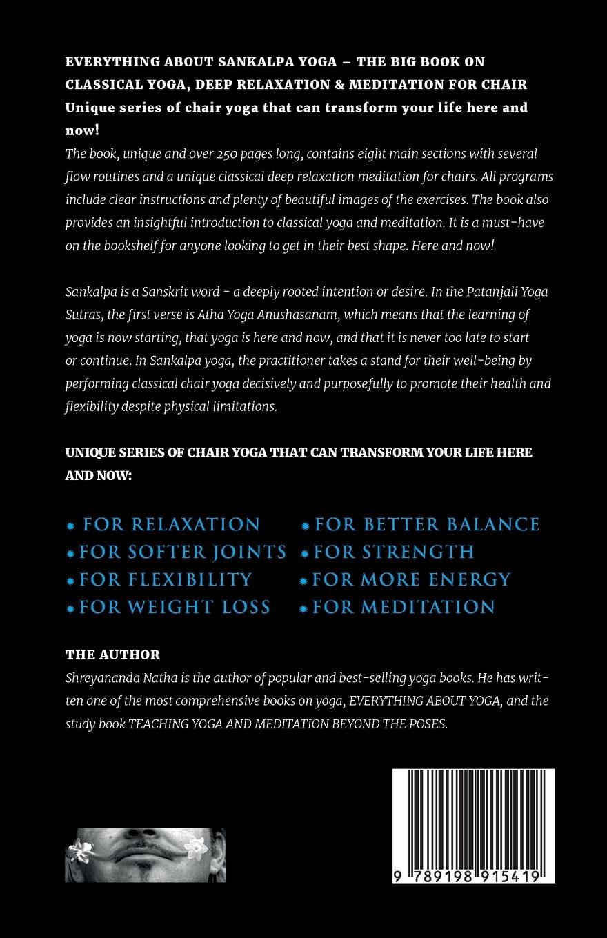 Rückseitencover EVERYTHING ABOUT SANKALPA YOGA - THE BIG BOOK ON  CLASSICAL YOGA, DEEP RELAXATION & MEDITATION FOR CHAIR