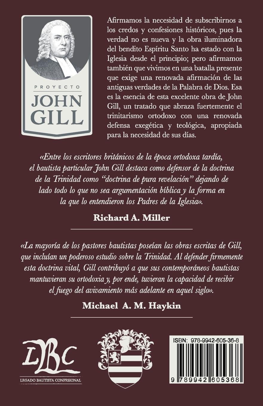 Rückseitencover Declaración y reinvindicación de la doctrina de la Trinidad