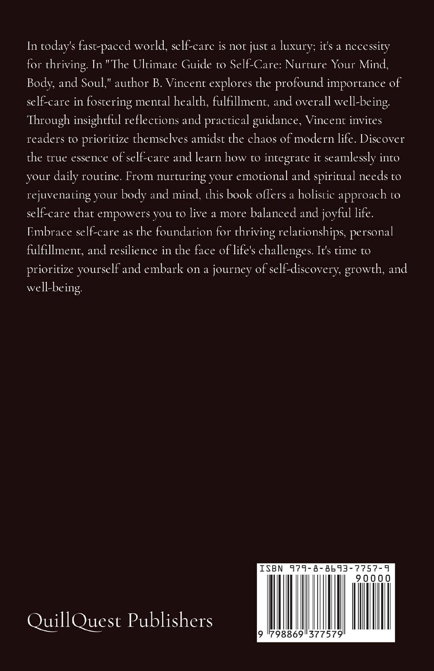 Rückseitencover The Ultimate Guide to Self-Care
