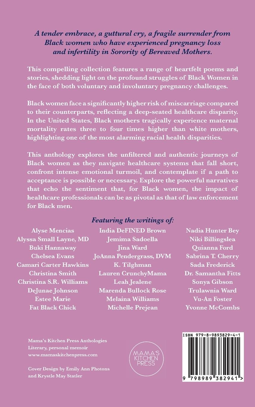 Rückseitencover Sorority of Bereaved Mothers