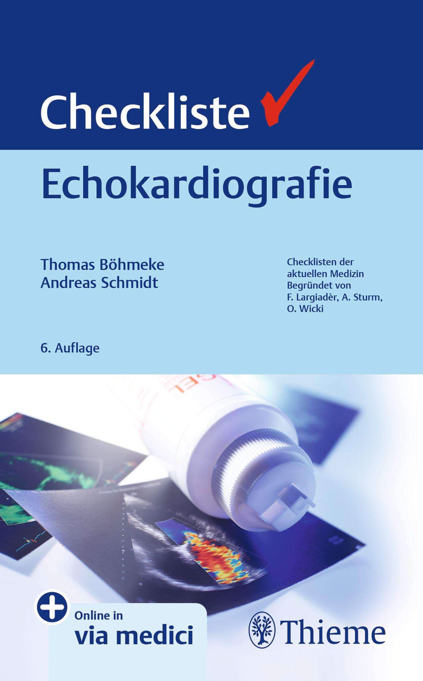 Vorderes Coverbild Checkliste Echokardiografie