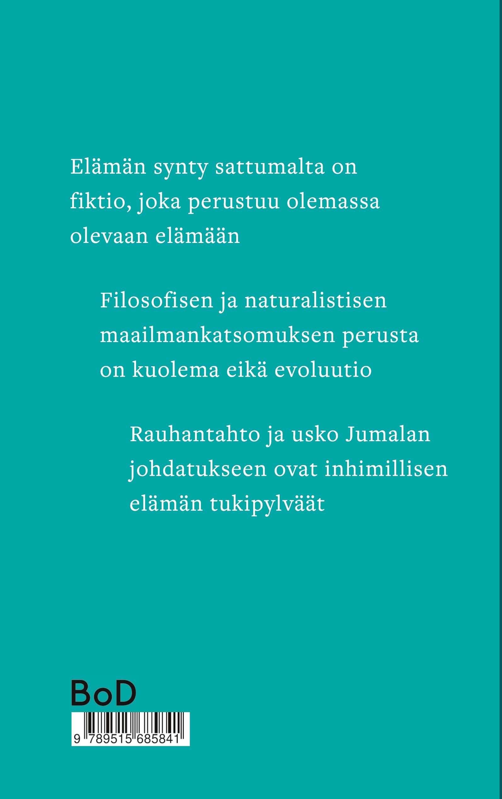 Rückseitencover Kuollut Jumala vai Elävä Jumala?