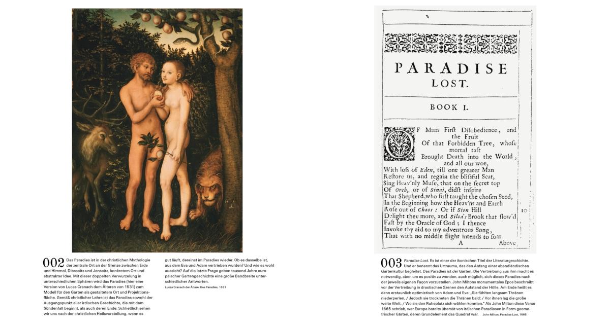 Beispielinhalt (Bild) Der Garten. Seine Geschichte in 333 Bildern