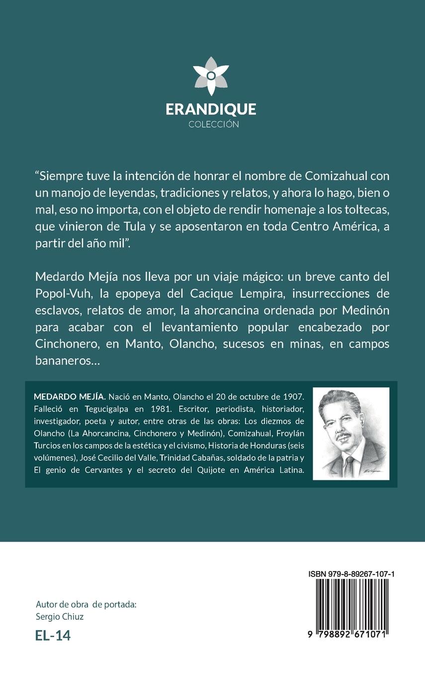 Rückseitencover COMIZAHUAL Leyendas, tradiciones y relatos de Honduras