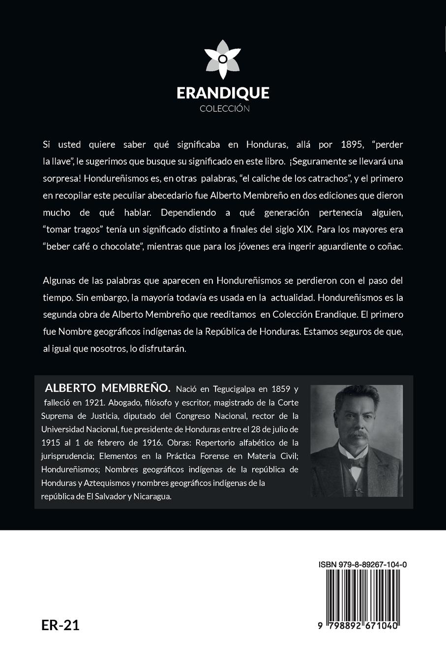 Rückseitencover Hondureñismos