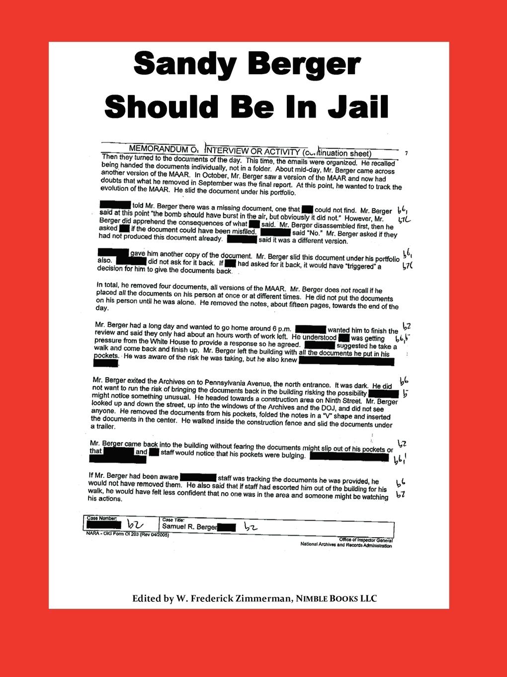 Vorderes Coverbild Sandy Berger Should Be In Jail