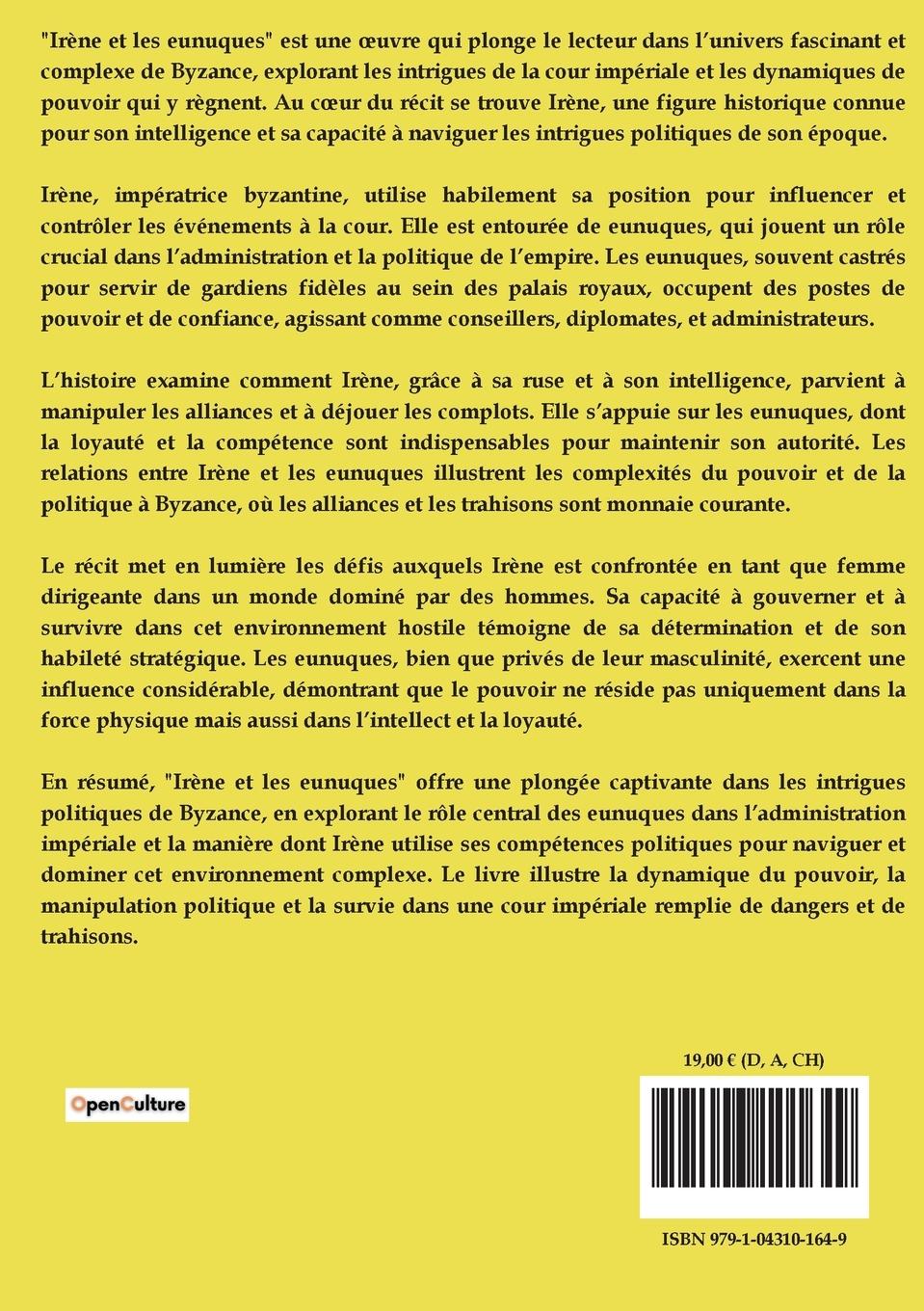 Rückseitencover Irène et les eunuques