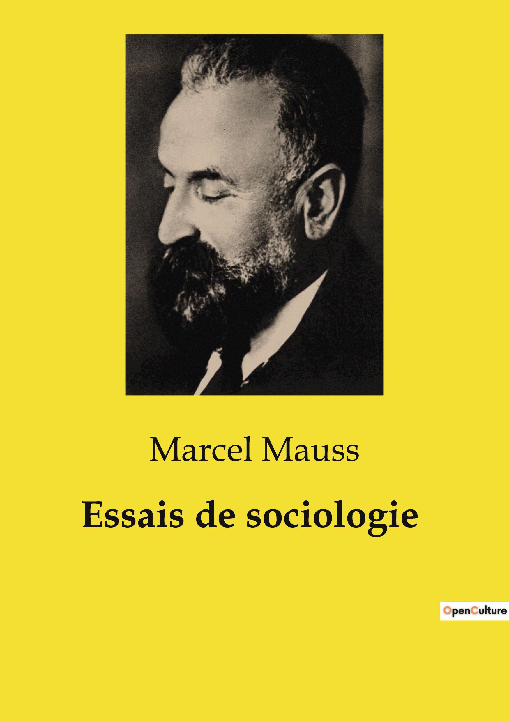 Vorderes Coverbild Essais de sociologie
