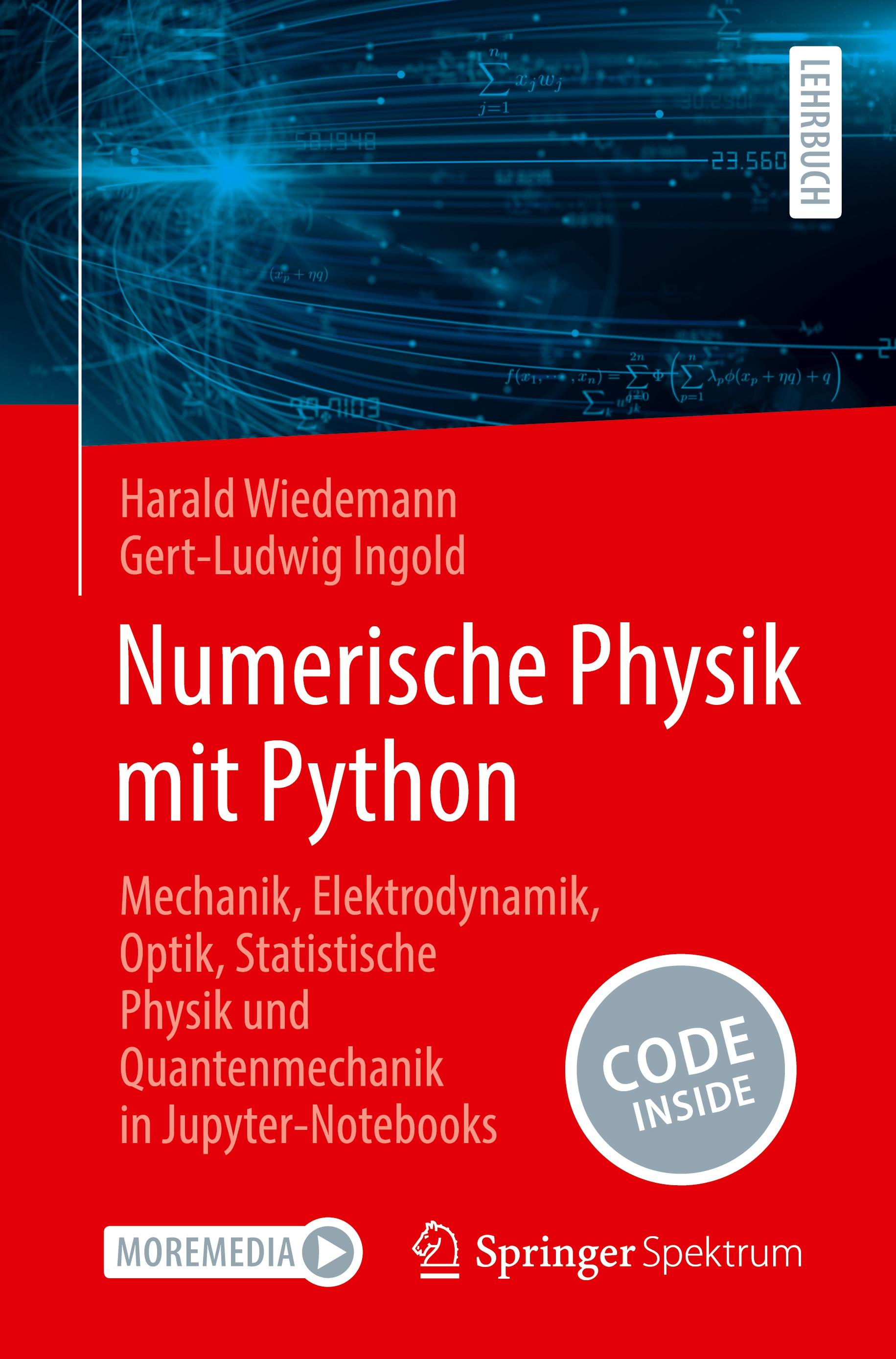 Vorderes Coverbild Numerische Physik mit Python
