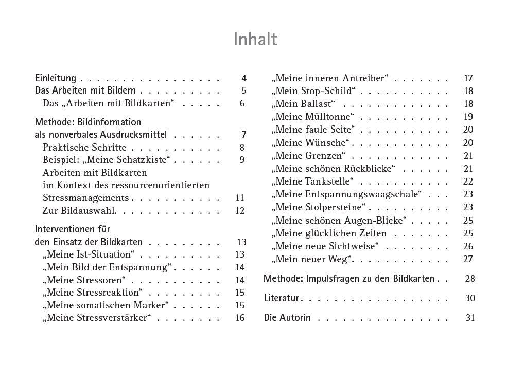 Beispielinhalt (Bild) Foto-Bildkarten Stressmanagement