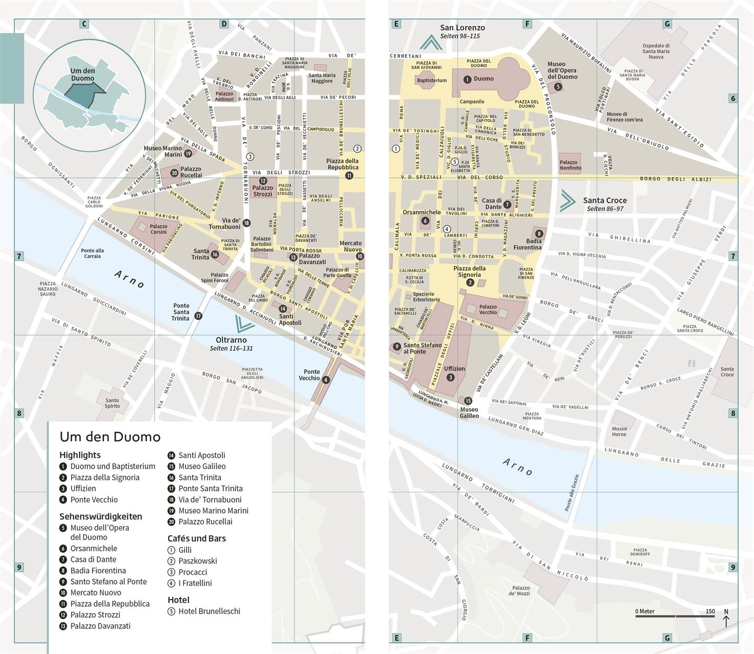 Beispielinhalt (Bild) Vis-à-Vis Reiseführer Florenz & Toskana