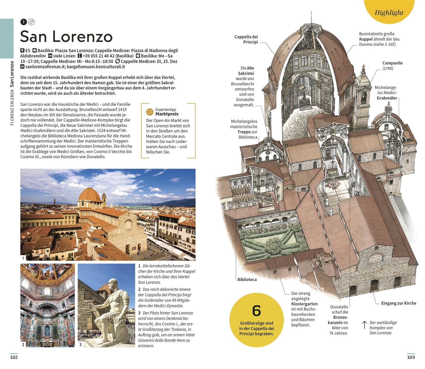 Beispielinhalt (Bild) Vis-à-Vis Reiseführer Florenz & Toskana