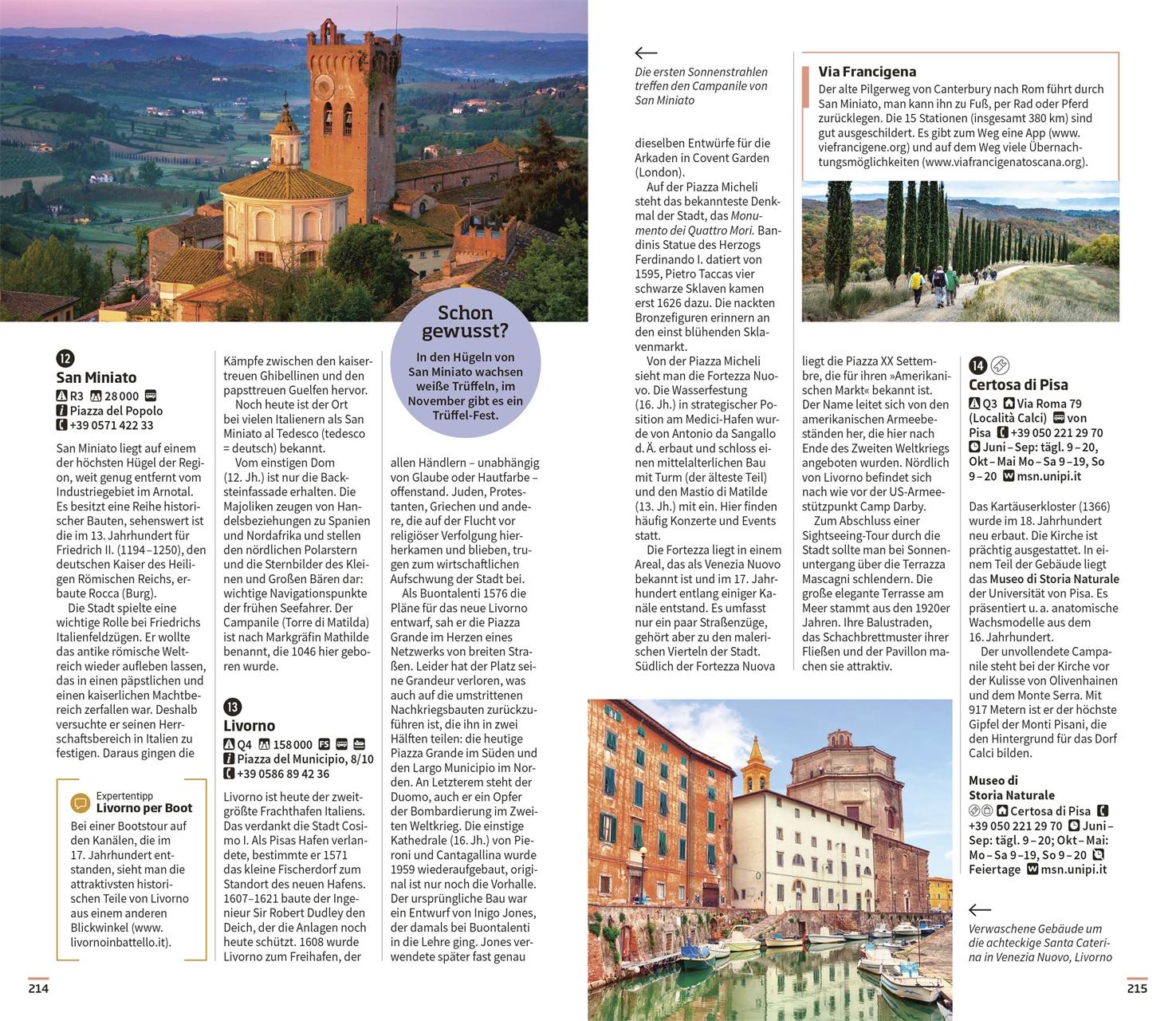 Beispielinhalt (Bild) Vis-à-Vis Reiseführer Florenz & Toskana