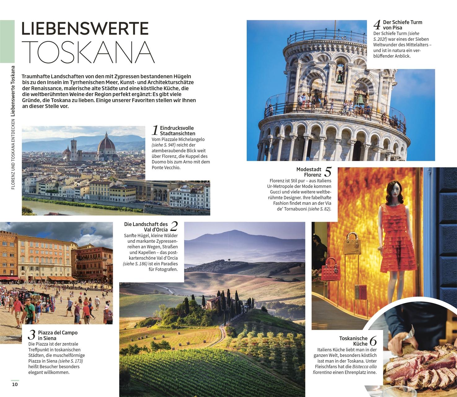 Beispielinhalt (Bild) Vis-à-Vis Reiseführer Florenz & Toskana