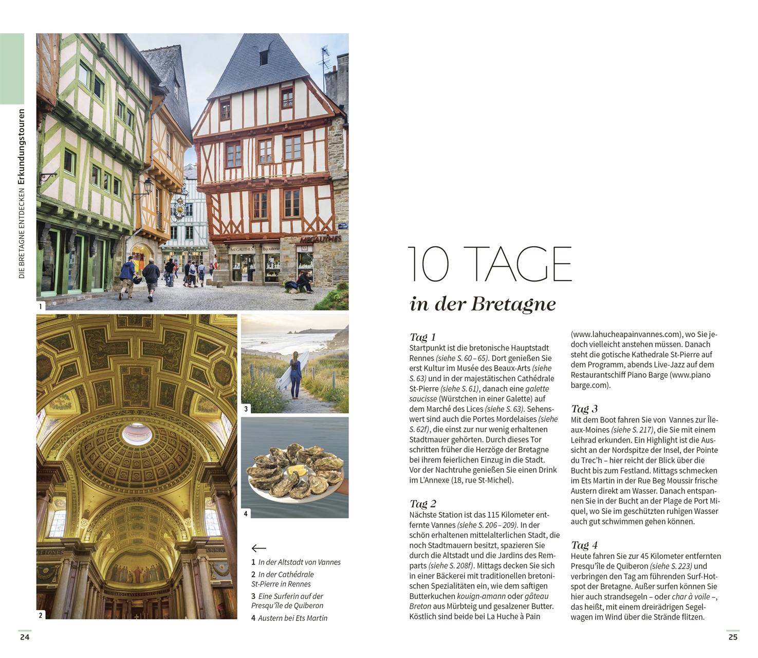 Beispielinhalt (Bild) Vis-à-Vis Reiseführer Bretagne