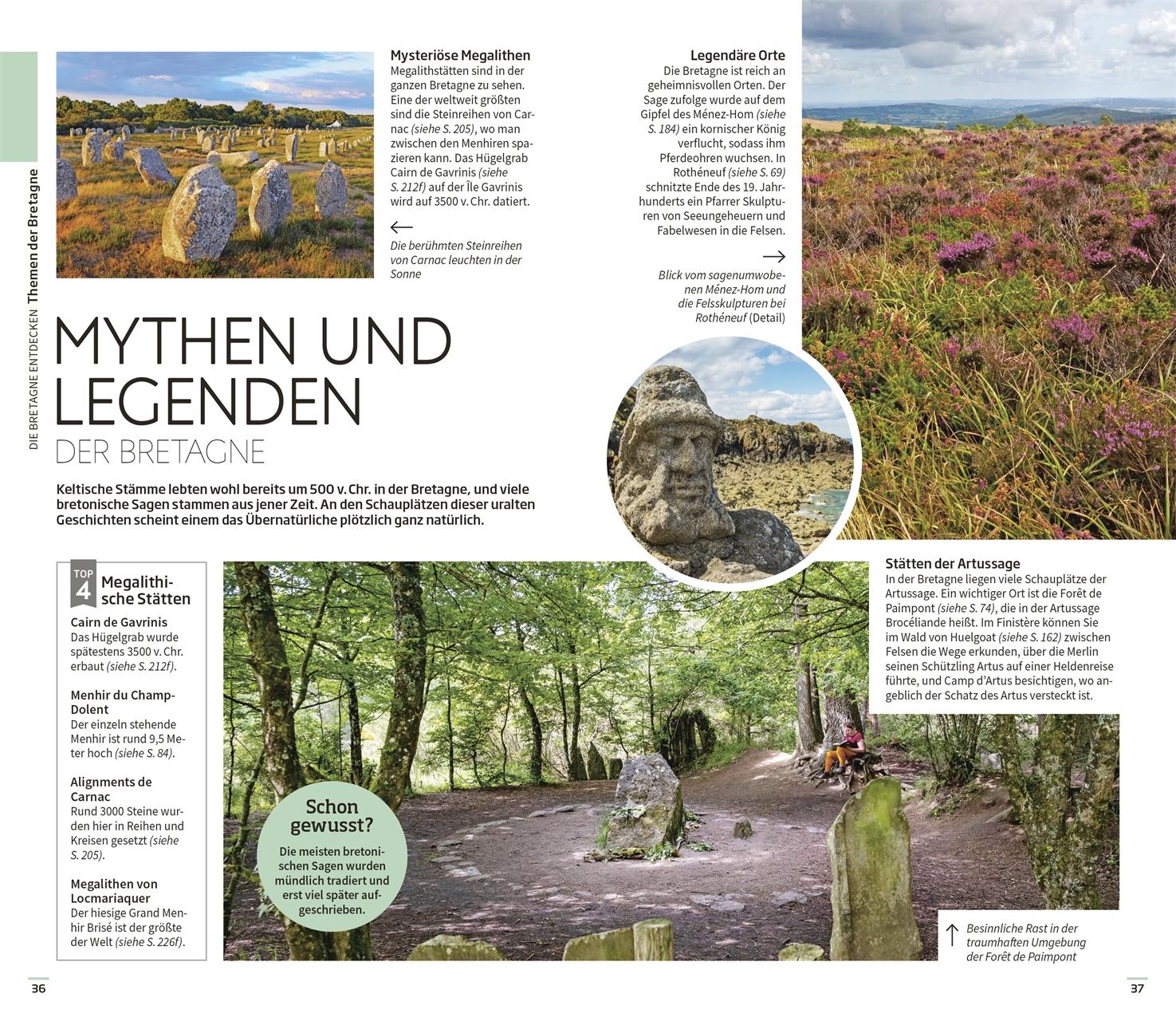 Beispielinhalt (Bild) Vis-à-Vis Reiseführer Bretagne