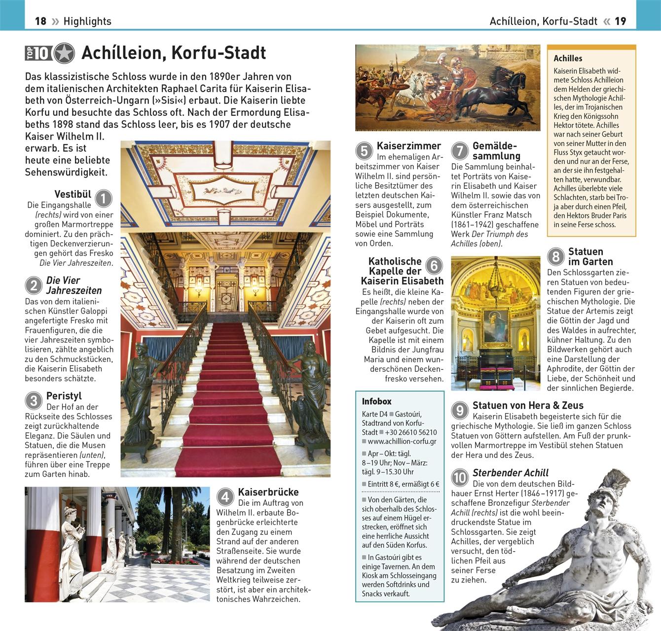 Beispielinhalt (Bild) TOP10 Reiseführer Korfu & Ionische Inseln