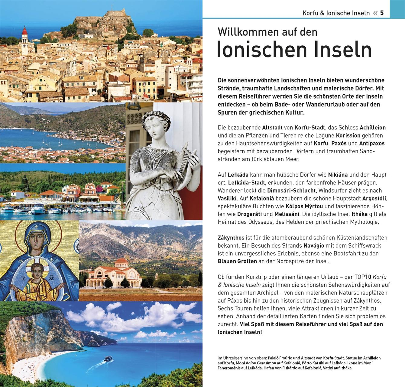 Beispielinhalt (Bild) TOP10 Reiseführer Korfu & Ionische Inseln