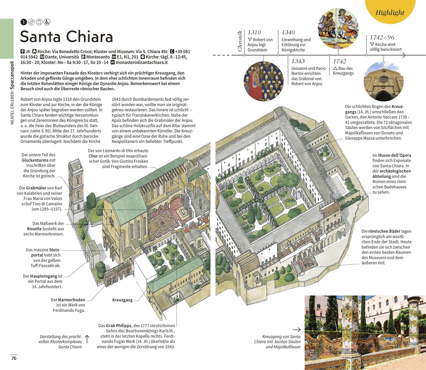 Beispielinhalt (Bild) Vis-à-Vis Reiseführer Neapel, Pompeji & Amalfi-Küste