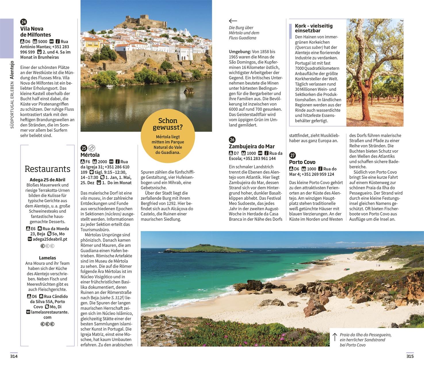 Beispielinhalt (Bild) Vis-à-Vis Reiseführer Portugal